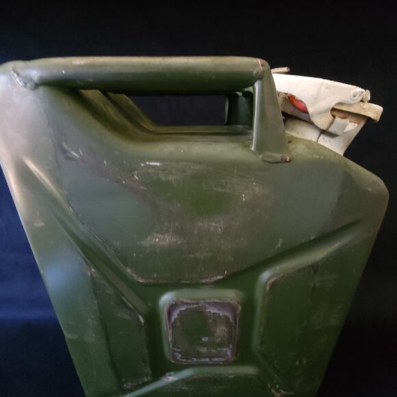 Vintage 1991 Bund 20L 5 Gallon Military Green Jerry Liquid Can Tank by Bellino - Picture 9 of 12